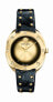 Versace Shadov Damenuhr Schwarz Leder Gold Edelstahl 38mm VEBM010 18