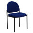 Comfort Navy Fabric Stackable Steel Side Reception Chair