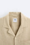 Viscose/linen blend shirt