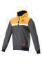 Фото #2 товара Motorradhoodie Alpinestars Honda Chrome Street Schwarz-Orange meliert