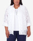 Фото #1 товара Plus Size All American Burnout Stars Two in One 3/4 Sleeve Top