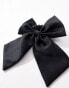 Фото #1 товара ASOS DESIGN hair scrunchie with bow detail in black