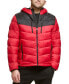Фото #4 товара Men's Chevron Quilted Hooded Puffer Jacket, Created for Macy's