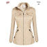 New Angvns Women Hooded Zipper Closure Windbreak Coat Size M