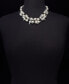 ფოტო #2 პროდუქტის Silver-Tone Crystal & Imitation Pearl Statement Necklace, 17" + 2" extender, Created for Macy's
