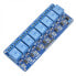 Фото #1 товара Optoisolation relay module 8 channel - 10A/250VAC contacts - 12V coil - blue