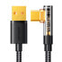 Kątowy kabel USB-C - USB do szybkiego ładowania i transferu danych 3A 1.2m czarny