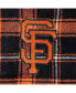 Фото #5 товара Men's Black, Orange San Francisco Giants Ledger Flannel Boxers