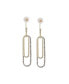 ფოტო #1 პროდუქტის Women's Gold Sleek Drop Earrings