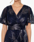 Фото #4 товара Women's Crinkled Flutter-Sleeve Gown