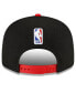 Фото #3 товара Бейсболка New Era мужская черная, красная Miami Heat 2023/24 City Edition 9FIFTY Snapback