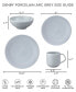 Arc Collection Porcelain Medium Plates, Set of 4