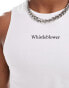 Фото #2 товара ASOS DESIGN muscle fit vest in white with slogan chest print