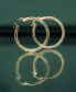 ფოტო #4 პროდუქტის Lattice Extra Small Hoop Earrings in Gold Vermeil, Created for Macy's