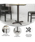 22'' X 22'' Restaurant Table X-Base With 3'' Dia. Table Height Column