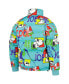 ფოტო #2 პროდუქტის Men's Teal Peanuts Snoopy Joe Cool Puffer Raglan Full-Zip Jacket