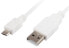 Фото #1 товара Sharkoon 1.5m - Micro-USB2.0-B/USB2.0-A - 1.5 m - USB A - Micro-USB B - USB 2.0 - Male/Male - White