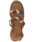 Фото #4 товара Women's Jewelly Braided Ankle-Strap Espadrille Platform Sandals