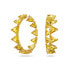 Фото #1 товара Swarovski Damen Ohrringe Creolen Ortyx Trilliant-Schliff, Gelb, Goldlegierungsschicht 5630821