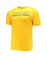 ფოტო #3 პროდუქტის Men's Heathered Charcoal, Yellow Wichita State Shockers Meter T-shirt and Pants Sleep Set