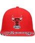 ფოტო #3 პროდუქტის Men's Red Chicago Bulls Hardwood Classics Swingman Pop Snapback Hat