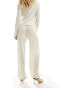 Фото #4 товара Y.A.S textured high waisted trousers co-ord in cream