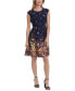 Фото #3 товара Платье London Times с раскиданным цветочным принтом Fit & Flare