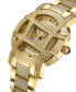ფოტო #7 პროდუქტის Women's Olympia Platinum Series Diamond (2 1/2 ct. t.w.) 18K Gold-Plated Stainless Steel Watch, 38Mm