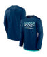 Men's Deep Sea Blue Seattle Kraken Authentic Pro Long Sleeve T-shirt