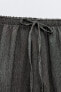 Фото #8 товара Брюки straight-leg из рельефной ткани ZARA