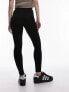 Topshop Petite basic ankle legging in black