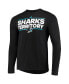 Фото #3 товара Men's Black San Jose Sharks Dassler AEROREADY Creator Long Sleeve T-shirt