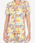ფოტო #5 პროდუქტის Women's 2 Piece Tropical Print Pajama Set