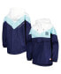 ფოტო #5 პროდუქტის Women's Blue, Deep Sea Blue Seattle Kraken Staci Half-Zip Windbreaker Jacket