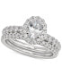 ფოტო #1 პროდუქტის GIA Certified Oval Diamond Bridal Set (1-1/2 ct. t.w.) in 14k White Gold