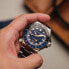 Фото #8 товара Наручные часы Gevril Men's Guggenheim Blue Leather Watch 40mm.