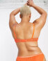 Фото #3 товара Ivory Rose Curve zig zag lace balconette bra in deep orange