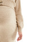 Фото #4 товара Mamalicious Maternity knitted mini skirt co-ord in cream