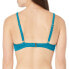 Фото #2 товара Catalina 293487 Womens Twist Front Underwire Bikini Top, Blue, X-Small US