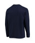 Фото #7 товара Men's Navy Chicago Bears Logo Maverick Thermal Henley Long Sleeve T-shirt