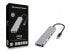 Фото #5 товара Conceptronic DONN02G - USB 3.2 Gen 1 (3.1 Gen 1) Type-C - HDMI,USB 3.2 Gen 1 (3.1 Gen 1) Type-A,USB 3.2 Gen 1 (3.1 Gen 1) Type-C - MicroSD (TransFlash),MicroSDHC,SD,SDHC,SDXC - 5000 Mbit/s - Aluminum - Aluminum