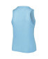 ფოტო #4 პროდუქტის Women's Light Blue New York Mets Plus Size High Neck Tri-Blend Tank Top