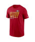 Фото #4 товара Men's Scarlet San Francisco 49ers 2022 NFC West Division Champions Locker Room Trophy Collection T-shirt