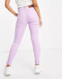 Фото #2 товара Noisy May cotton blend skinny jeans in purple - PURPLE