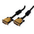 ROLINE GOLD Monitor Cable - DVI (24+1) - Dual Link - M/M 3 m - 3 m - DVI-D - DVI-D - Male - Male - Black - Gold