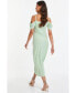 ფოტო #2 პროდუქტის Women's Cold Shoulder Midi Dress