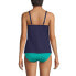 Women's Long Torso Chlorine Resistant Tulip Hem Tankini Swimsuit Top