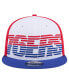 Фото #3 товара Бейсболка мужская New Era Philadelphia 76ers бело-синяя с градиентным шрифтом Tech Font 9FIFTY Snapback Hat