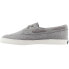 Sperry Pier Boat Sparkle Canvas Slip On Womens Grey Sneakers Casual Shoes STS84