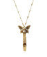 Фото #2 товара 2028 gold-Tone Whistle Butterfly Pendant Necklace